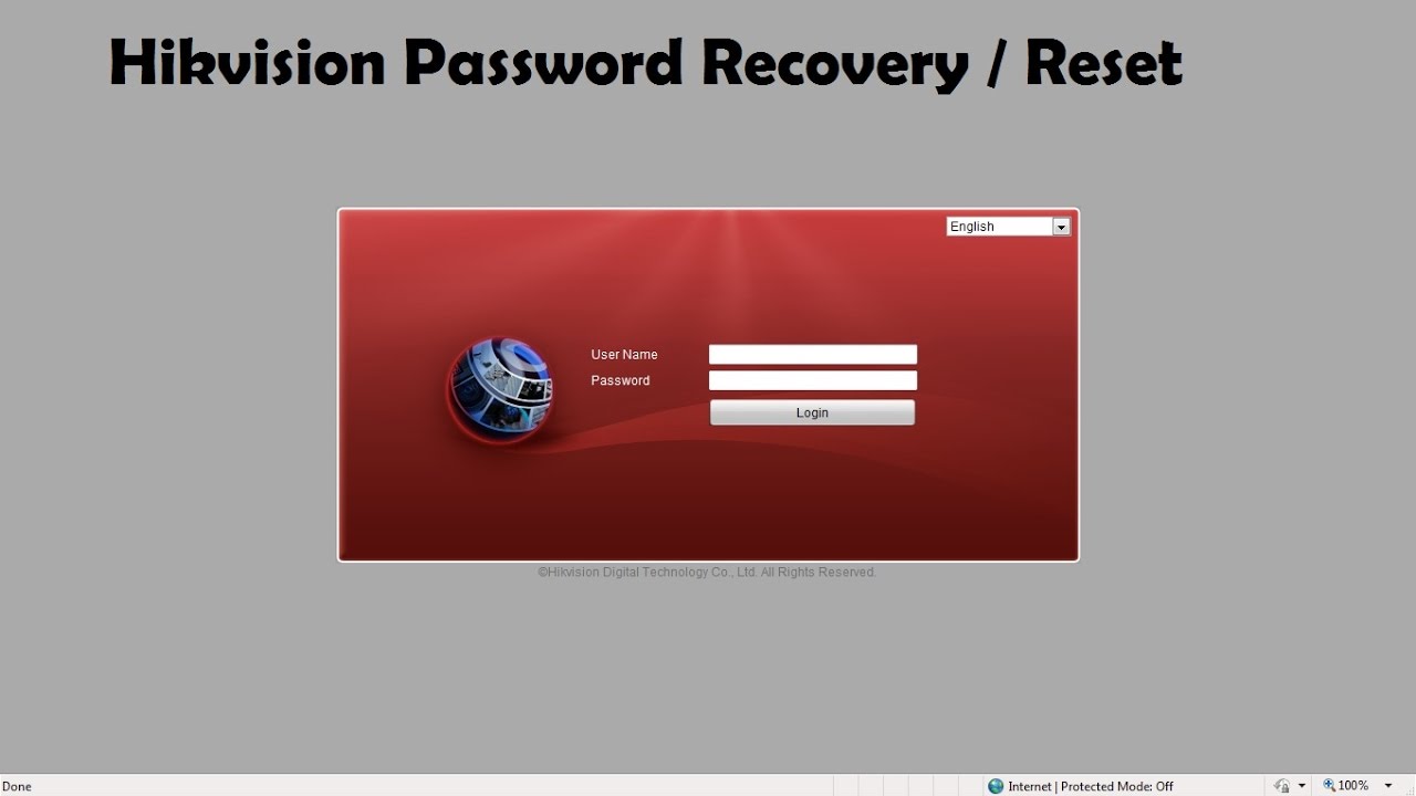 hikvision ip camera default password